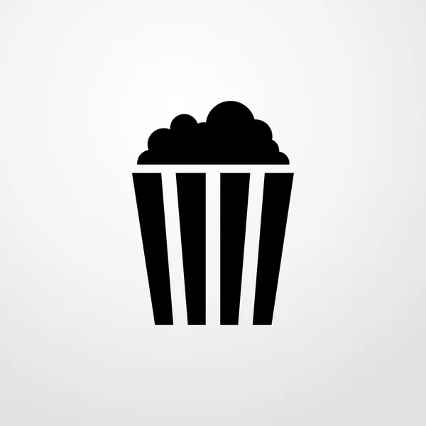 Popcorn pictogram. Popcorn teken — Stockvector