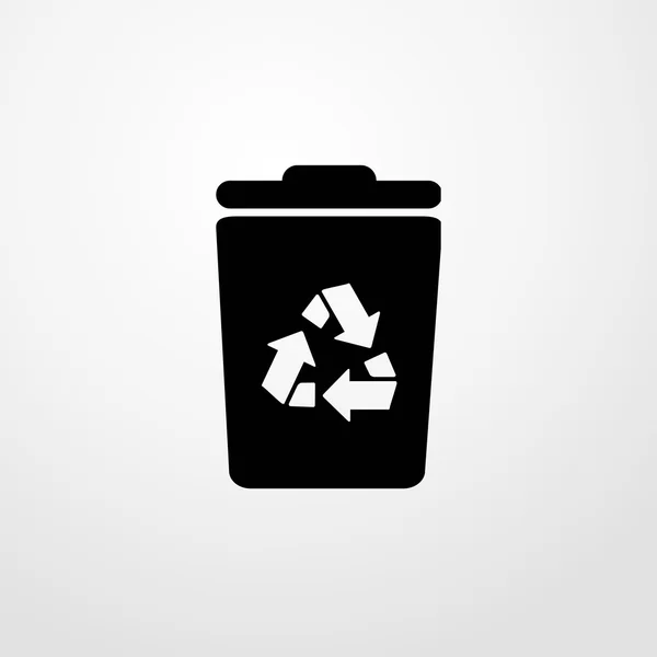 Recycleren bin pictogram. recycle bin ondertekenen — Stockvector