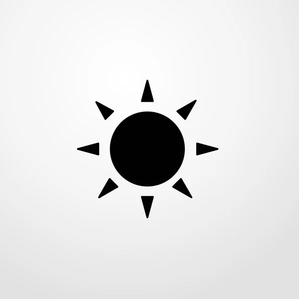 Het pictogram van de zon. Zonneteken — Stockvector