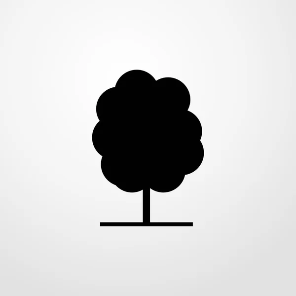 Drzewo z liśćmi ikona. drzewo z liśćmi znak — Wektor stockowy