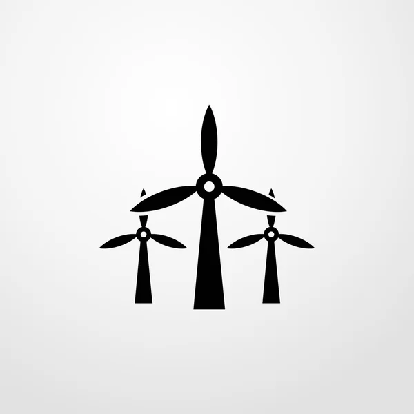Icône du moulin à vent. signe moulin à vent — Image vectorielle
