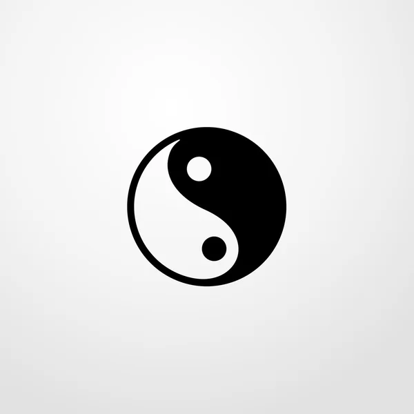 Ícone yin yang. yin yang sinal — Vetor de Stock