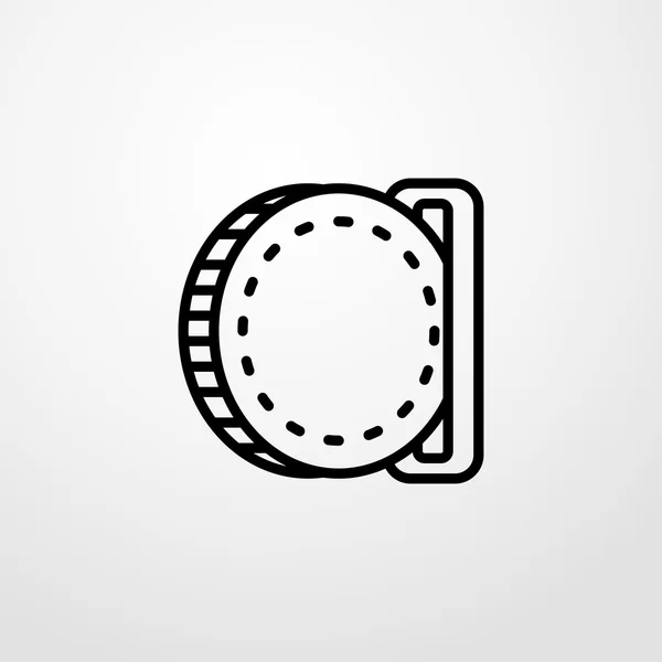 Κέρμα εικονίδιο. σύμβολο νομίσματος — Διανυσματικό Αρχείο