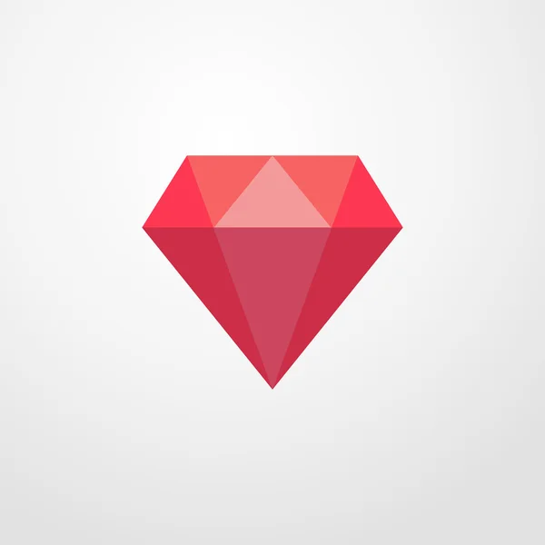 Icono de diamante. signo de diamante — Vector de stock