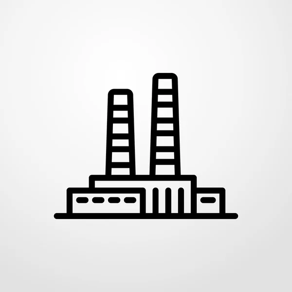 Icône d'usine. signe d'usine — Image vectorielle