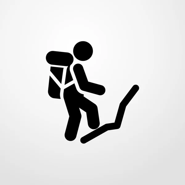 Man in wandeling pictogram. man in in teken van de wandeling — Stockvector