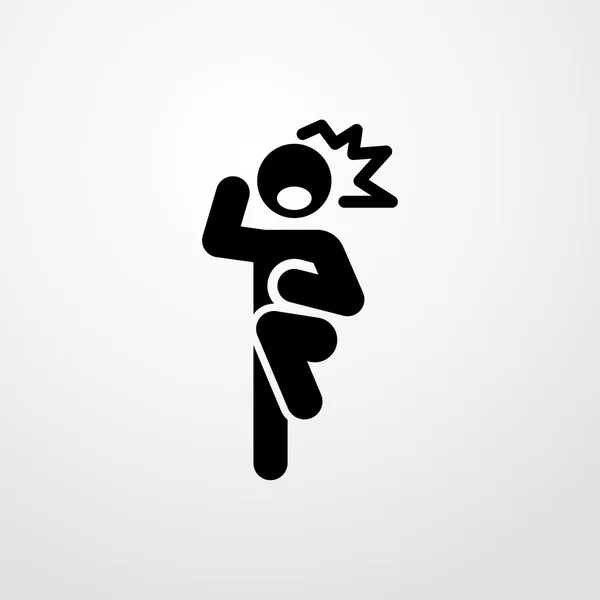 Икона боли. болевой знак — стоковый вектор