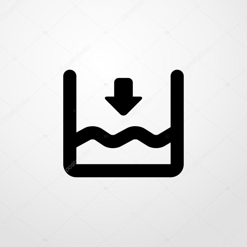 Water level icon. water level sign — Stock Vector © Salamzadeh #116550372