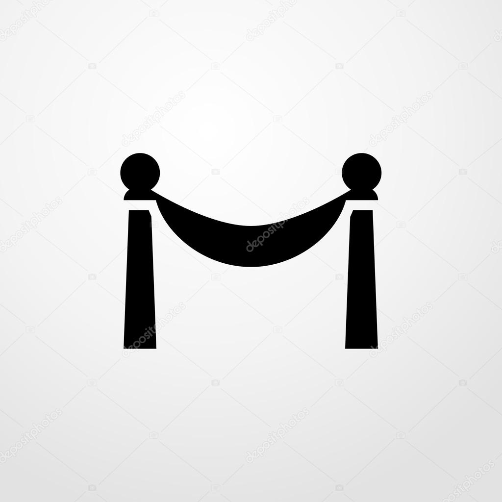 Red carpet icon. red carpet sign