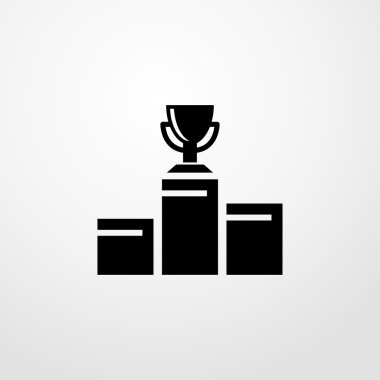 Trophy Kupası kazanan podyum simgesini. Trophy Kupası kazanan podyum üye