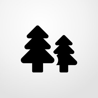 iki çam simgesi. iki pines imzalamak