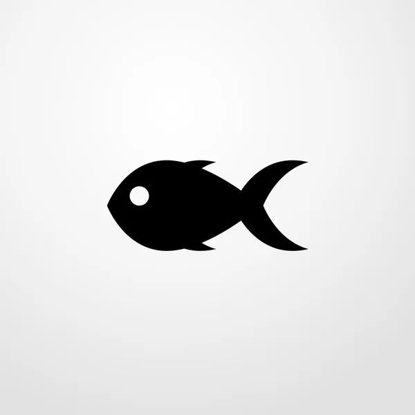 Icône de poisson. signe de poisson — Image vectorielle