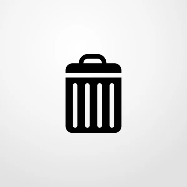 Icône poubelle. panneau poubelle — Image vectorielle