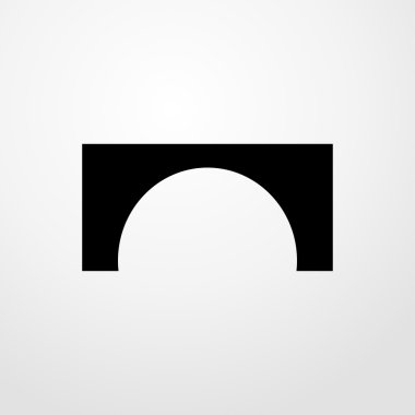 kemer simgesi. düz tasarım