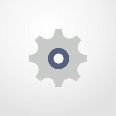 Ayarları simgesi. Düz tasarım