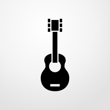 akustik gitar simgesi. akustik gitar işareti