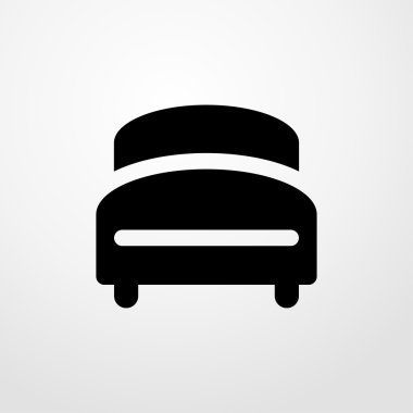 Yatak simgesi. Yatak işareti