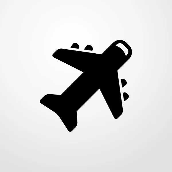 Airplane icon.  flat design — Stock Vector
