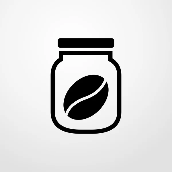 Икона из бутылки кофе. плоский дизайн — стоковый вектор