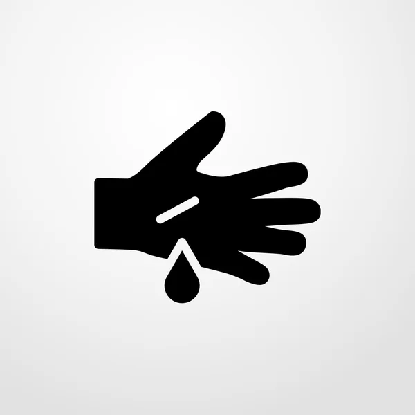 Vyjmout prst ikonu. plochý design — Stockový vektor