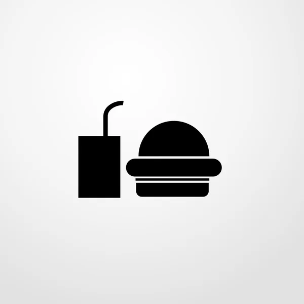 Icono de comida rápida. diseño plano — Vector de stock