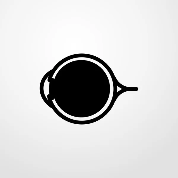Oko okulistyka ikona. Płaska konstrukcja — Wektor stockowy