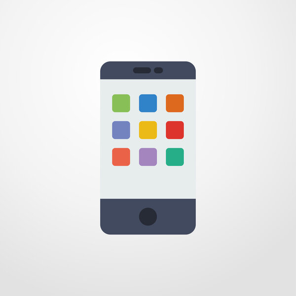 smartphone icon. flat design