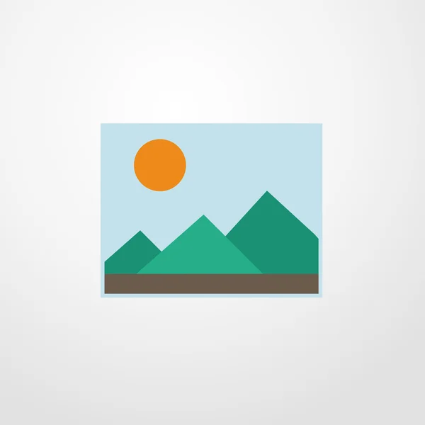 Icono de imagen. diseño plano — Vector de stock