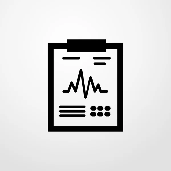 Ikona dokumentu statistiky. plochý design — Stockový vektor