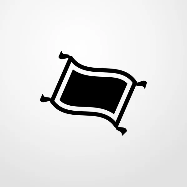 Vliegende tapijt pictogram. vliegende tapijt teken — Stockvector