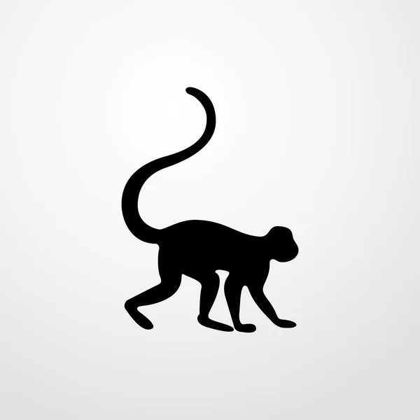 猿のアイコン。猿サイン — ストックベクタ