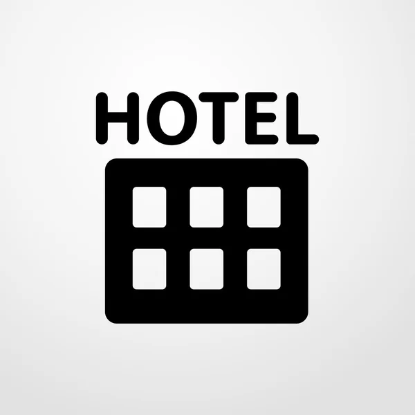 Икона отеля. знак отеля — стоковый вектор