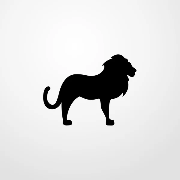 Icono de león. león signo — Vector de stock