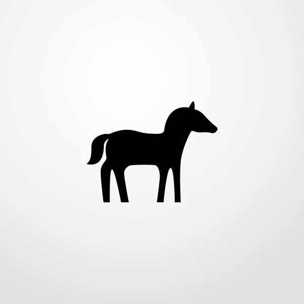 Άλογο εικονίδιο. άλογο σημάδι — Διανυσματικό Αρχείο