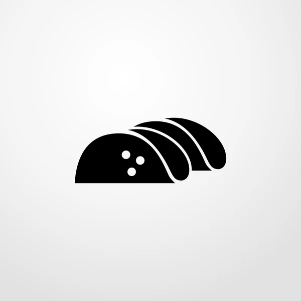 Icono de tacos mexicanos. signo de tacos mexicanos — Vector de stock