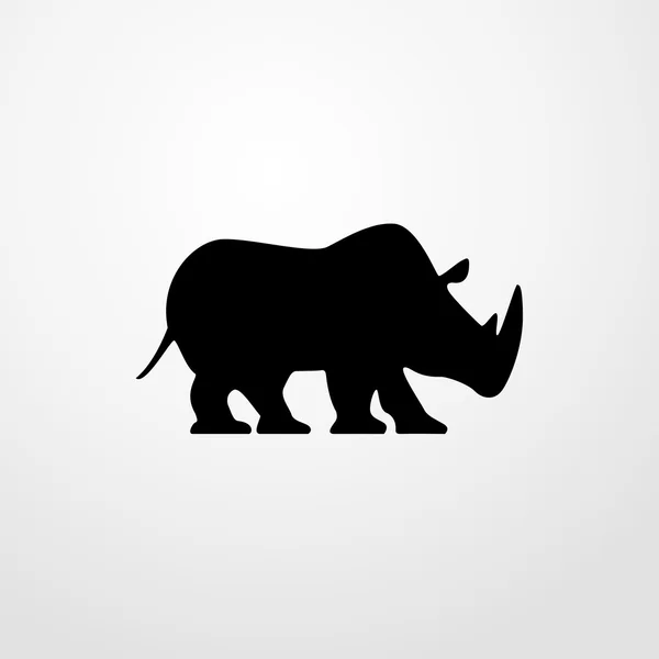 Rhino ikona. Rhino znamení — Stockový vektor