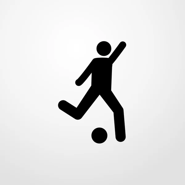 Icono del jugador de fútbol. jugador de fútbol signo — Archivo Imágenes Vectoriales