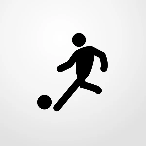 Icono del jugador de fútbol. jugador de fútbol signo — Archivo Imágenes Vectoriales