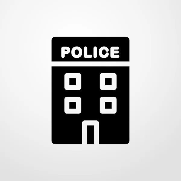 Ikona posterunku policji. posterunek policji znak — Wektor stockowy