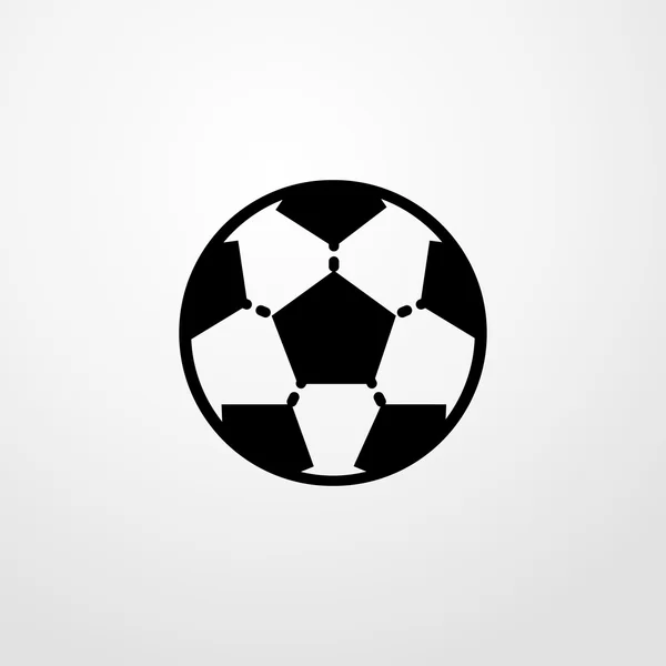 Fußball-Ikone. Fußballschild — Stockvektor