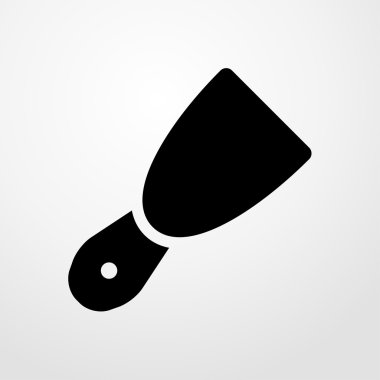 spatula simgesi. düz tasarım