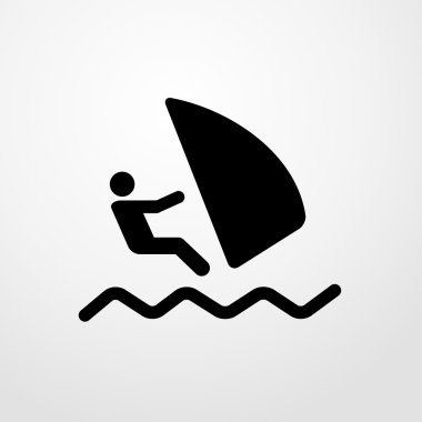 simge windsurf. düz tasarım