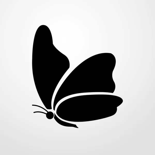 Ícone de borboleta. design plano — Vetor de Stock