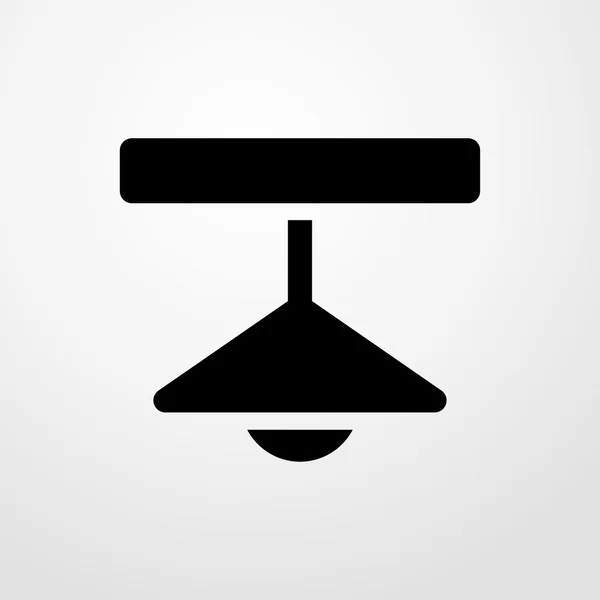 Lampa ikona. plochý design — Stockový vektor