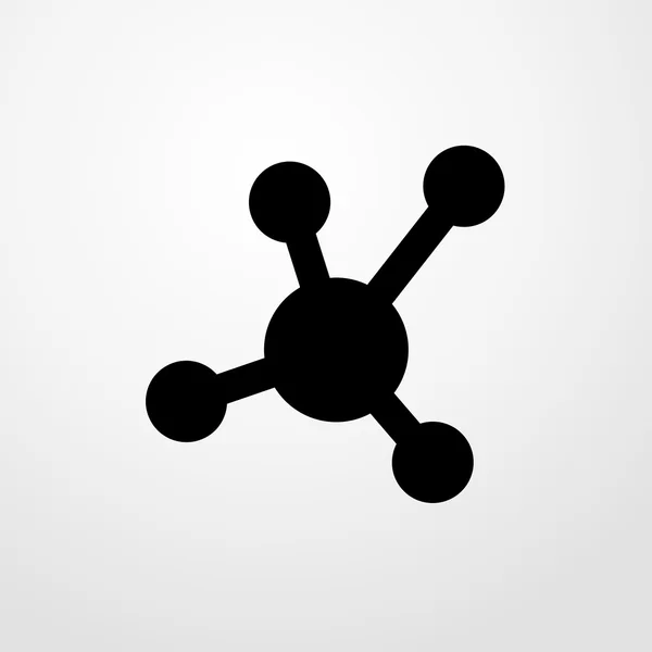 Icona del legame atomico. Design piatto — Vettoriale Stock