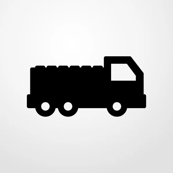 Geladene LKW-Ikone. flache Bauweise — Stockvektor
