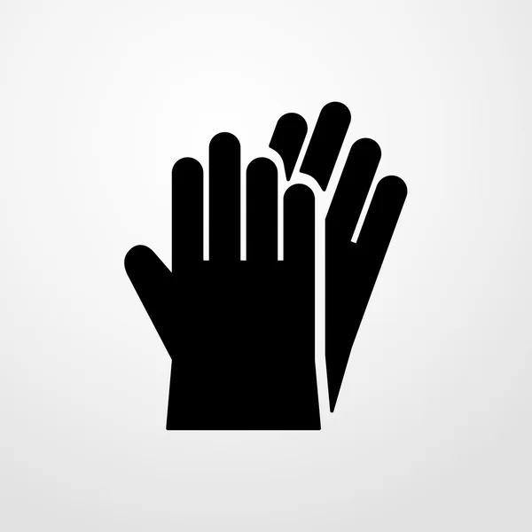 Ochranné rukavice ikona. Plochý design — Stockový vektor