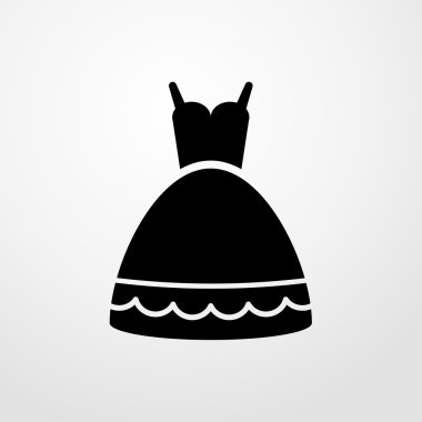 elbise simgesi. Düz tasarım