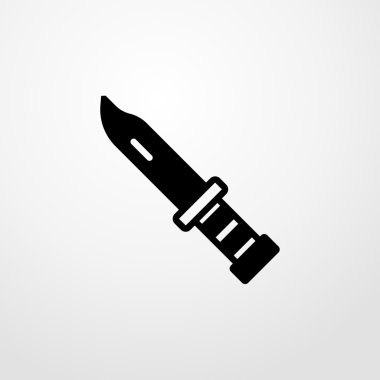 bıçak simgesi. Düz tasarım