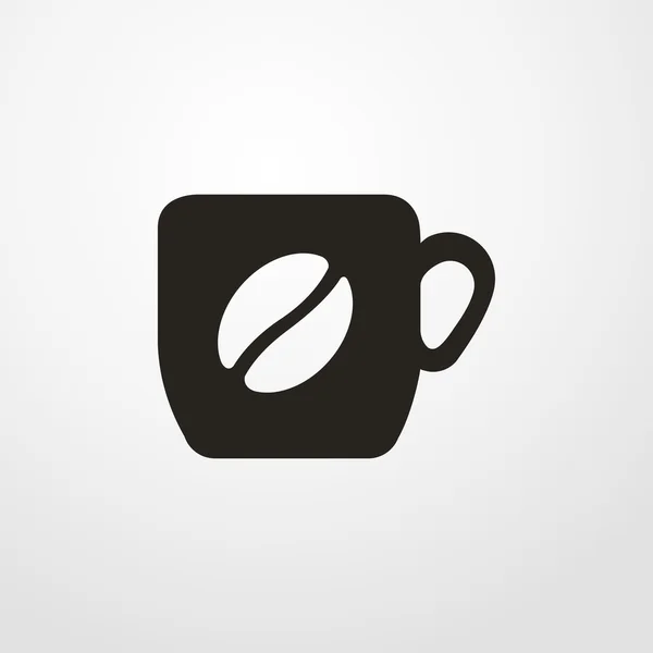 Taza de café icono. diseño plano — Vector de stock